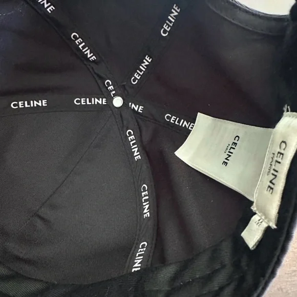 Celine Black Cap with White Accents - Picture 3 of 4